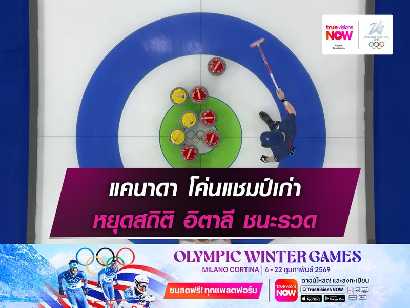  แคนาดาโค่นแชมป์เก่า หยุดสถิติอิตาลีชนะรวด